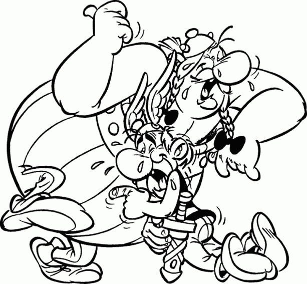 Coloring page: Asterix and Obelix (Cartoons) #24445 - Free Printable Coloring Pages