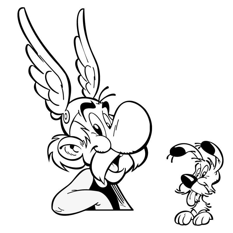 Coloring page: Asterix and Obelix (Cartoons) #24455 - Free Printable Coloring Pages