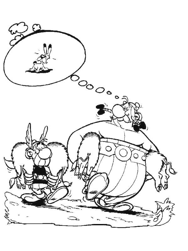 Coloring page: Asterix and Obelix (Cartoons) #24460 - Free Printable Coloring Pages