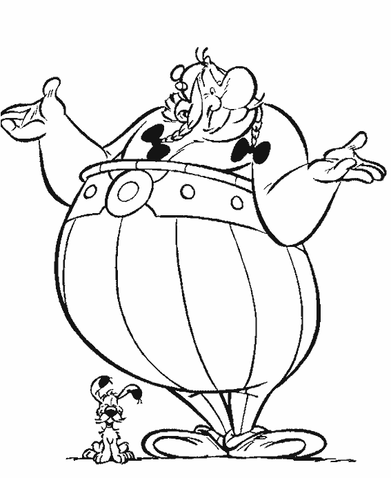 Coloring page: Asterix and Obelix (Cartoons) #24483 - Free Printable Coloring Pages