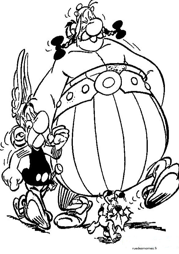 Coloring page: Asterix and Obelix (Cartoons) #24486 - Free Printable Coloring Pages