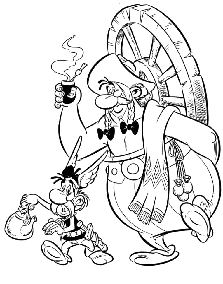 Coloring page: Asterix and Obelix (Cartoons) #24487 - Free Printable Coloring Pages