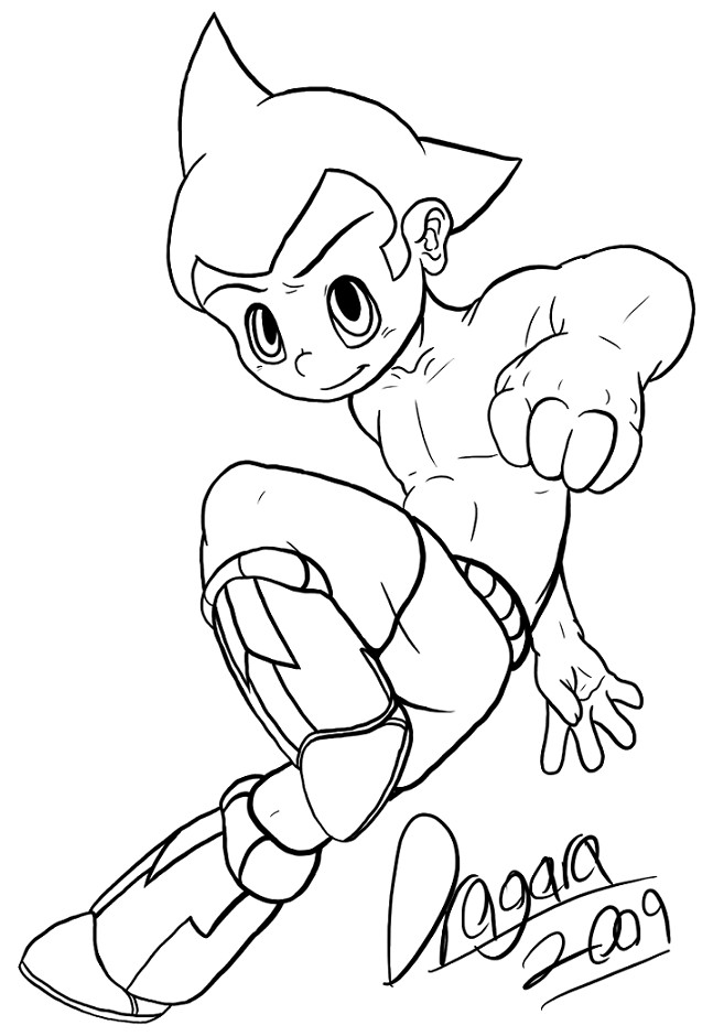 Coloring page: Astroboy (Cartoons) #45290 - Free Printable Coloring Pages