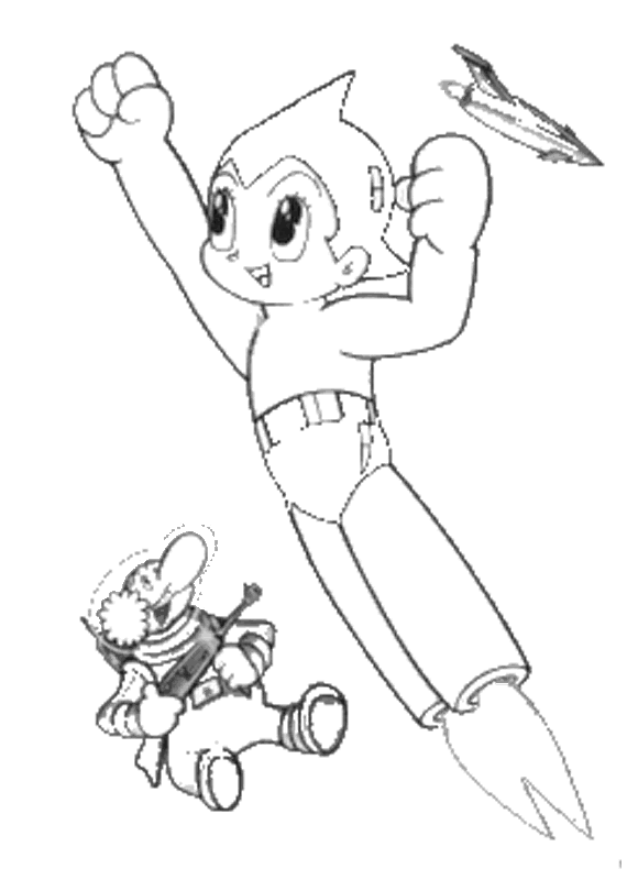 Coloring page: Astroboy (Cartoons) #45312 - Free Printable Coloring Pages