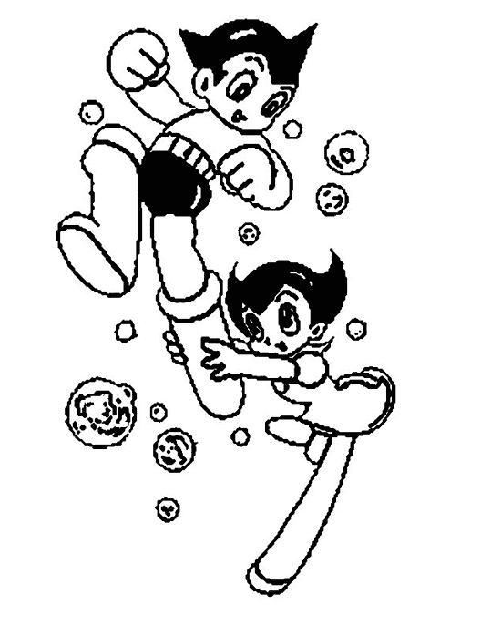 Coloring page: Astroboy (Cartoons) #45380 - Free Printable Coloring Pages