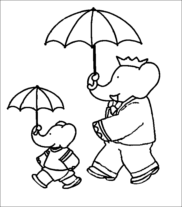 Coloring page: Babar (Cartoons) #27852 - Free Printable Coloring Pages