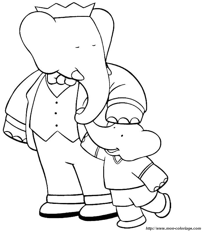 Coloring page: Babar (Cartoons) #27853 - Free Printable Coloring Pages