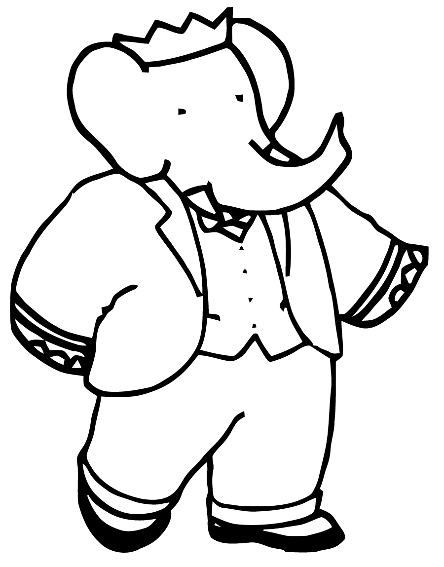 Coloring page: Babar (Cartoons) #27864 - Free Printable Coloring Pages
