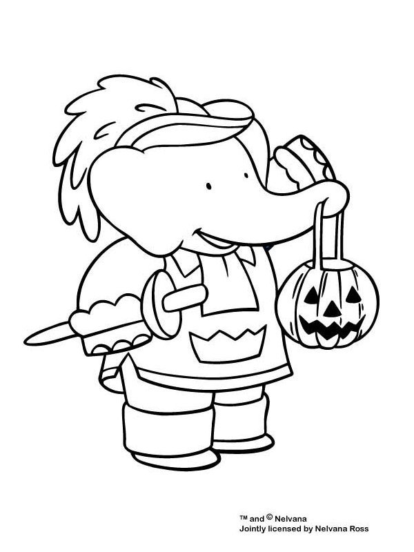 Coloring page: Babar (Cartoons) #27866 - Free Printable Coloring Pages