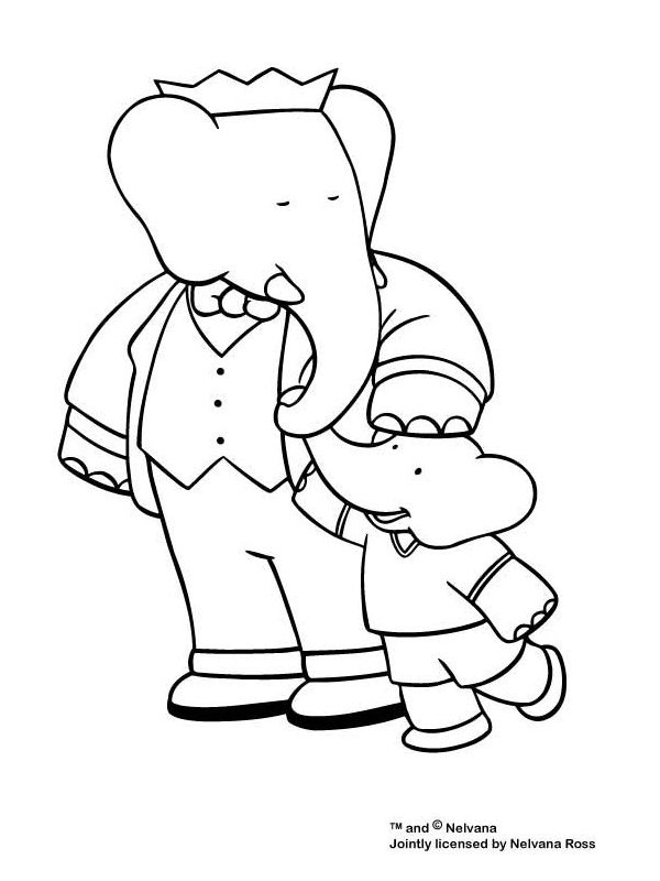 Coloring page: Babar (Cartoons) #27868 - Free Printable Coloring Pages