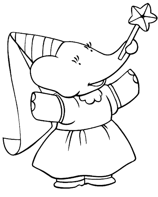 Coloring pages Babar (Cartoons) – Printable Coloring Pages