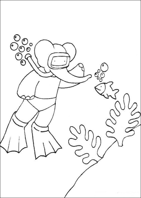 Coloring page: Babar (Cartoons) #27877 - Free Printable Coloring Pages