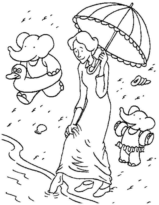 Coloring page: Babar (Cartoons) #27896 - Free Printable Coloring Pages