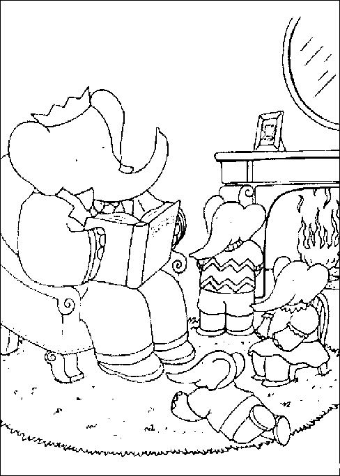 Coloring page: Babar (Cartoons) #27898 - Free Printable Coloring Pages