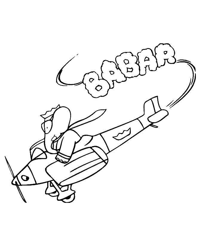 Coloring page: Babar (Cartoons) #27901 - Free Printable Coloring Pages
