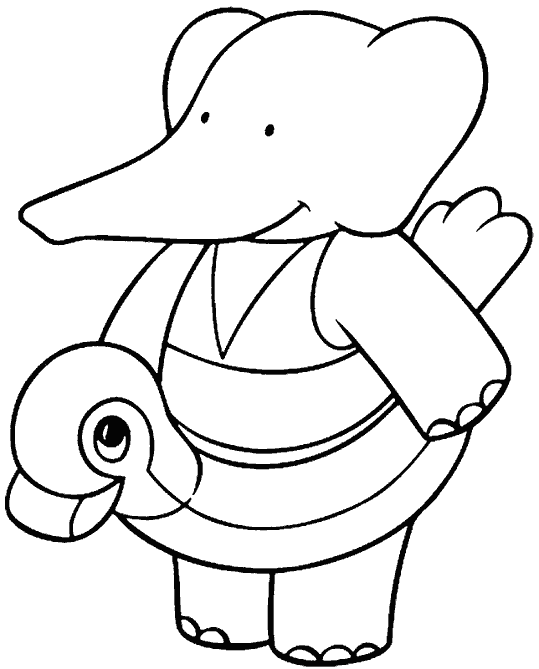 Coloring page: Babar (Cartoons) #27902 - Free Printable Coloring Pages