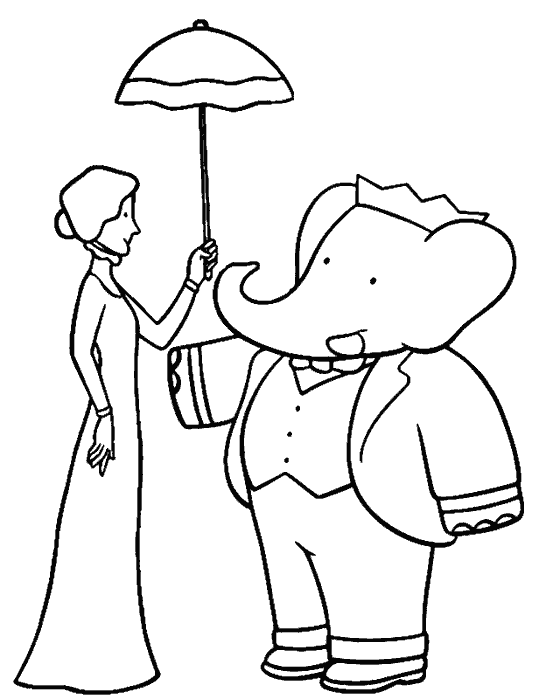 Coloring page: Babar (Cartoons) #27922 - Free Printable Coloring Pages