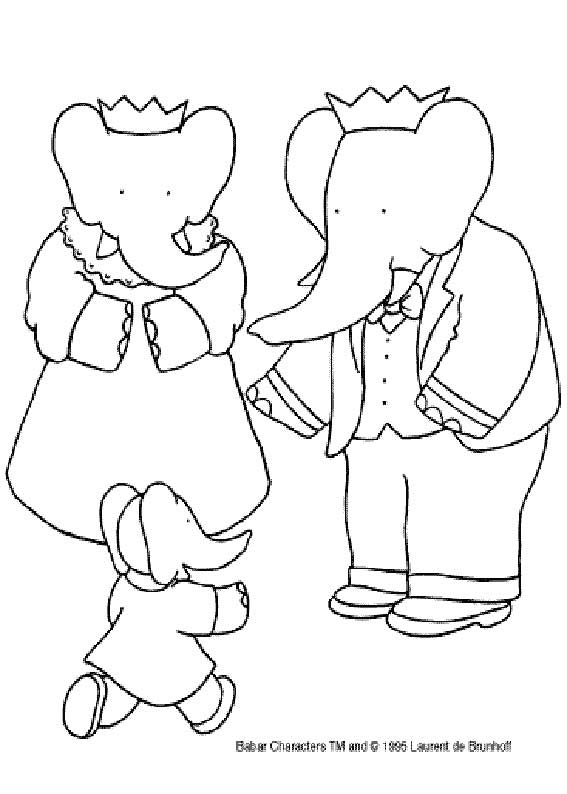 Coloring page: Babar (Cartoons) #27924 - Free Printable Coloring Pages