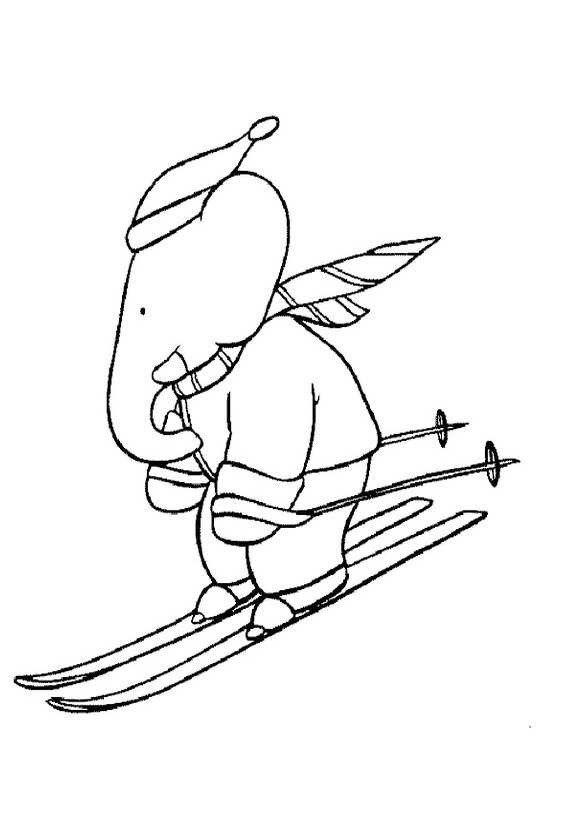 Coloring page: Babar (Cartoons) #27931 - Free Printable Coloring Pages