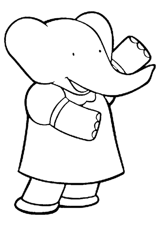 Coloring page: Babar (Cartoons) #27935 - Free Printable Coloring Pages