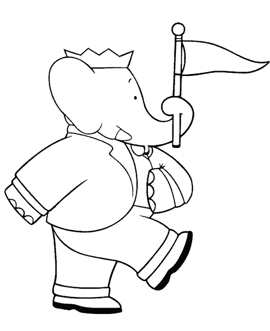 Coloring page: Babar (Cartoons) #27949 - Free Printable Coloring Pages