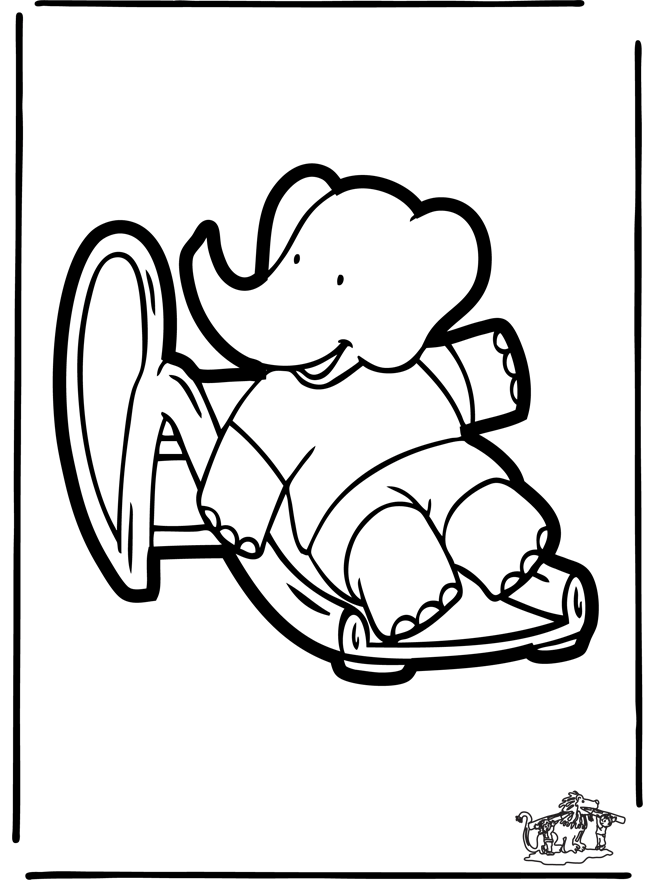 Coloring page: Babar (Cartoons) #27956 - Free Printable Coloring Pages