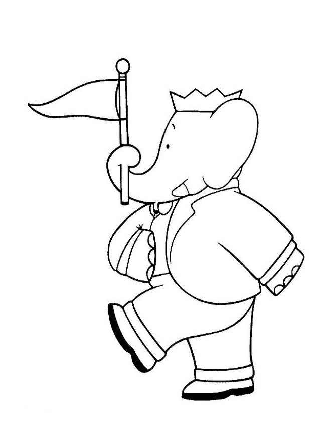 Coloring page: Babar (Cartoons) #27966 - Free Printable Coloring Pages