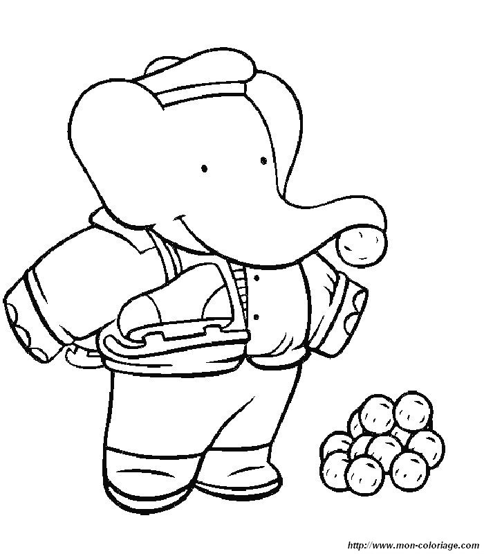 Coloring page: Babar (Cartoons) #27967 - Free Printable Coloring Pages