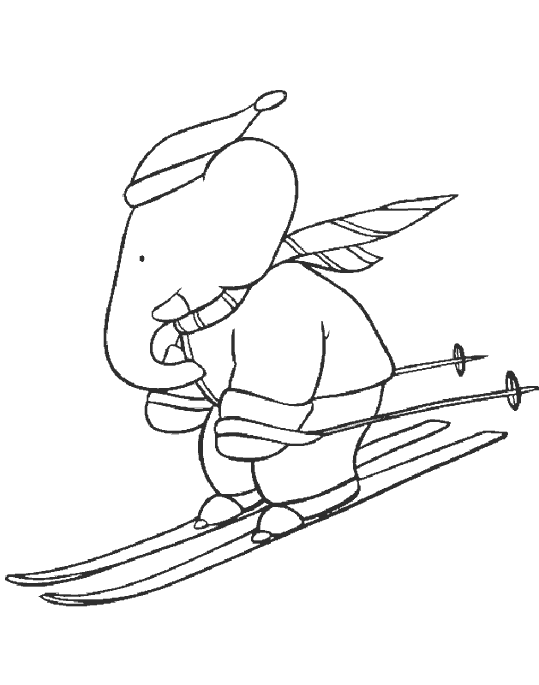 Coloring page: Babar (Cartoons) #27989 - Free Printable Coloring Pages