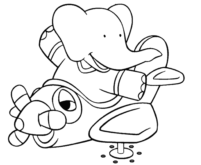 Coloring page: Babar (Cartoons) #27992 - Free Printable Coloring Pages