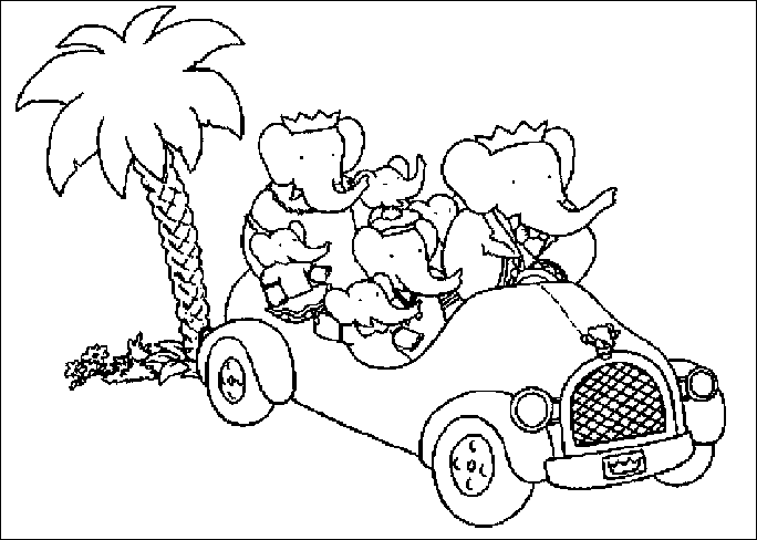 Coloring page: Babar (Cartoons) #28000 - Free Printable Coloring Pages
