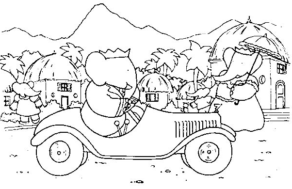 Coloring page: Babar (Cartoons) #28001 - Free Printable Coloring Pages