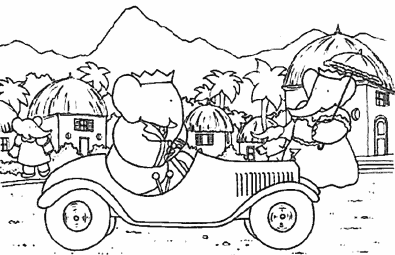 Coloring page: Babar (Cartoons) #28011 - Free Printable Coloring Pages