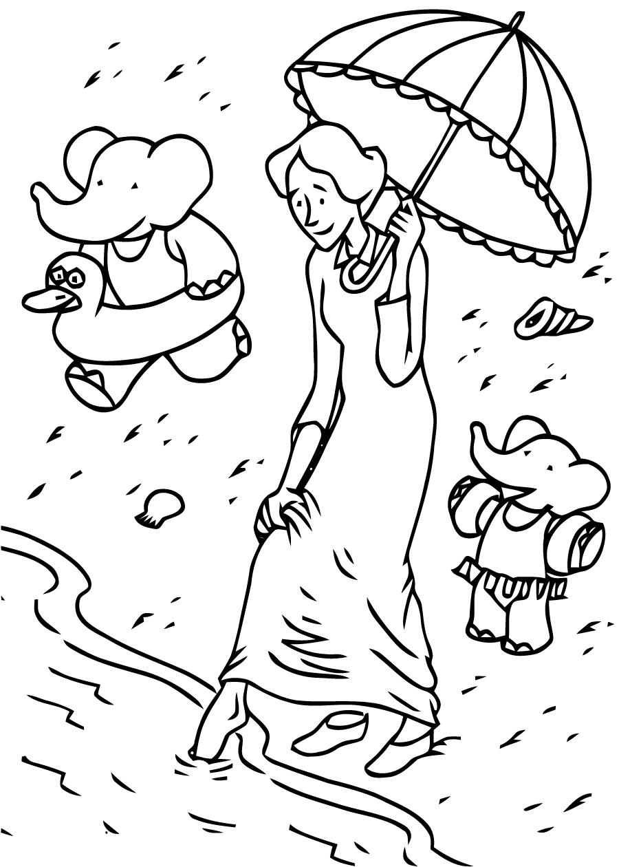 Coloring page: Babar (Cartoons) #28012 - Free Printable Coloring Pages