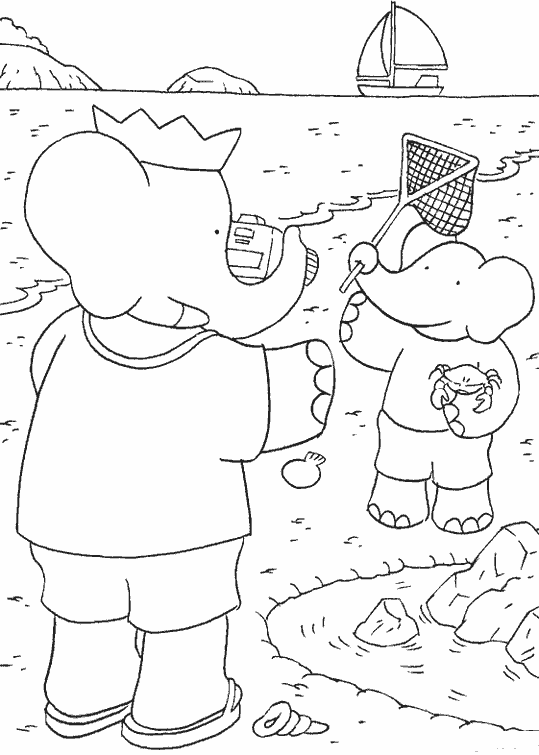 Coloring page: Babar (Cartoons) #28015 - Free Printable Coloring Pages