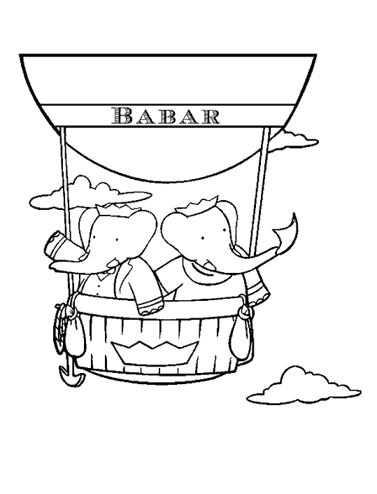 Coloring page: Babar (Cartoons) #28032 - Free Printable Coloring Pages