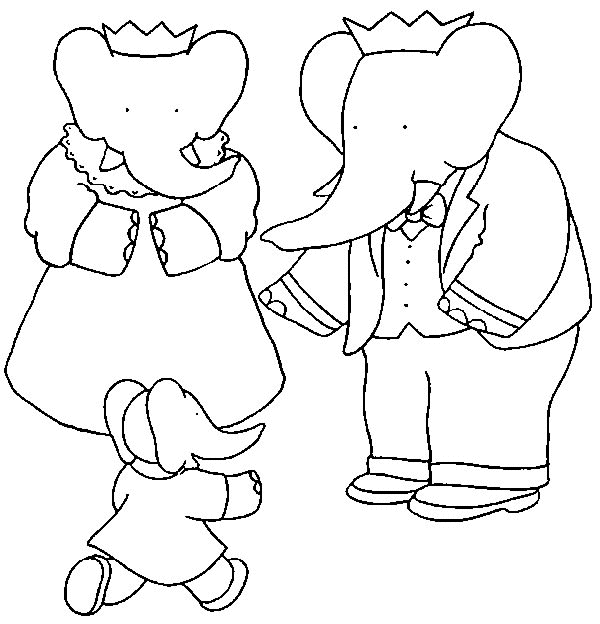 Coloring page: Babar (Cartoons) #28034 - Free Printable Coloring Pages