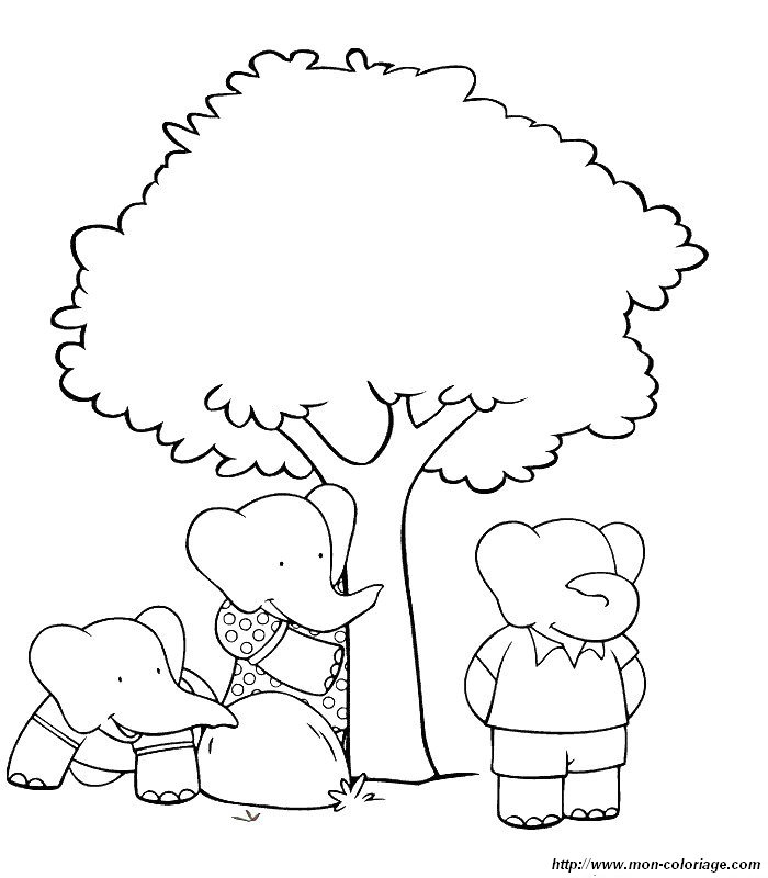 Coloring page: Babar (Cartoons) #28069 - Free Printable Coloring Pages