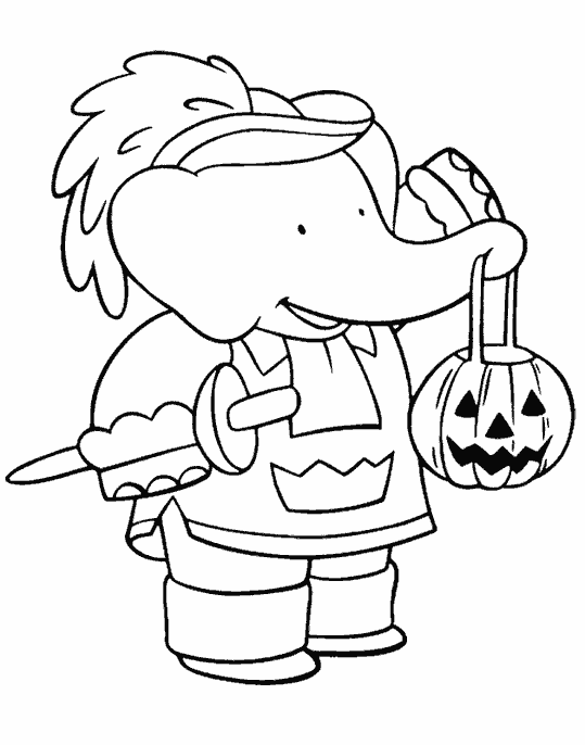 Coloring page: Babar (Cartoons) #28071 - Free Printable Coloring Pages