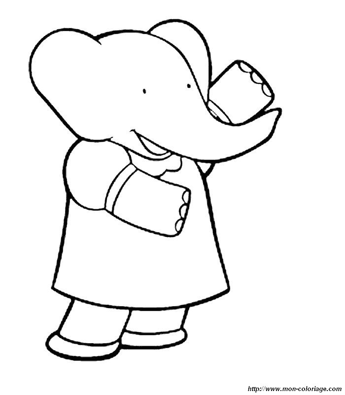 Coloring page: Babar (Cartoons) #28098 - Free Printable Coloring Pages