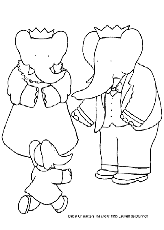 Coloring page: Babar (Cartoons) #28116 - Free Printable Coloring Pages