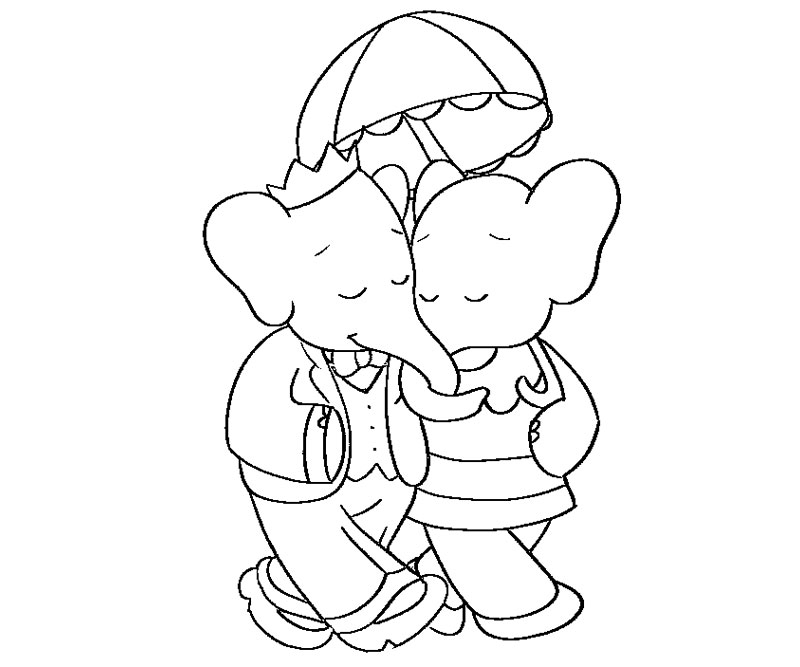 Coloring page: Babar (Cartoons) #28121 - Free Printable Coloring Pages