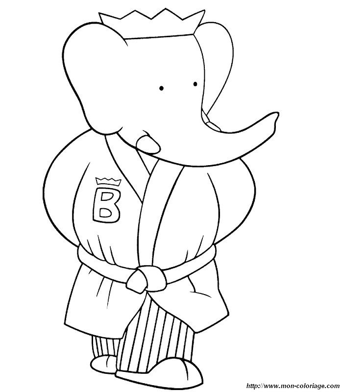 Coloring page: Babar (Cartoons) #28133 - Free Printable Coloring Pages