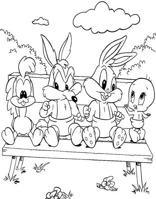 Coloring page: Baby Looney Tunes (Cartoons) #26509 - Free Printable Coloring Pages