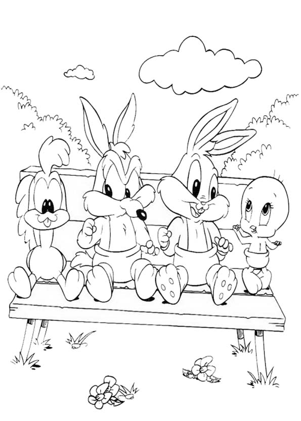 Coloring page: Baby Looney Tunes (Cartoons) #26528 - Free Printable Coloring Pages