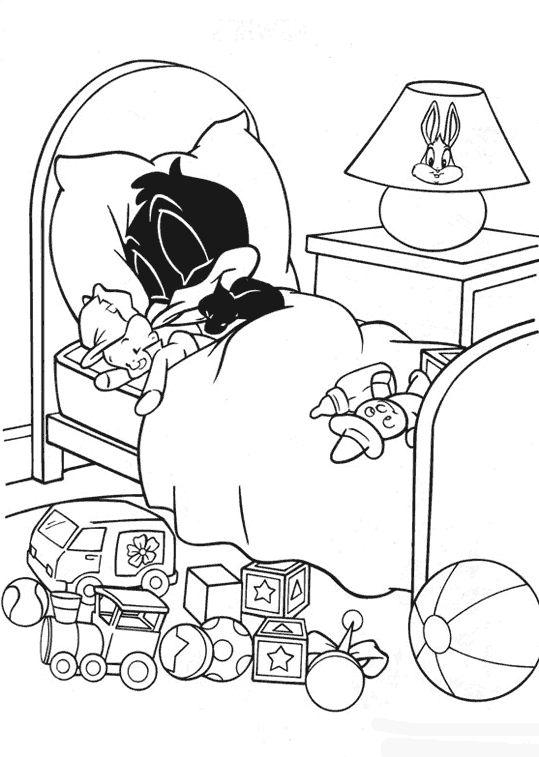 Coloring page: Baby Looney Tunes (Cartoons) #26530 - Free Printable Coloring Pages