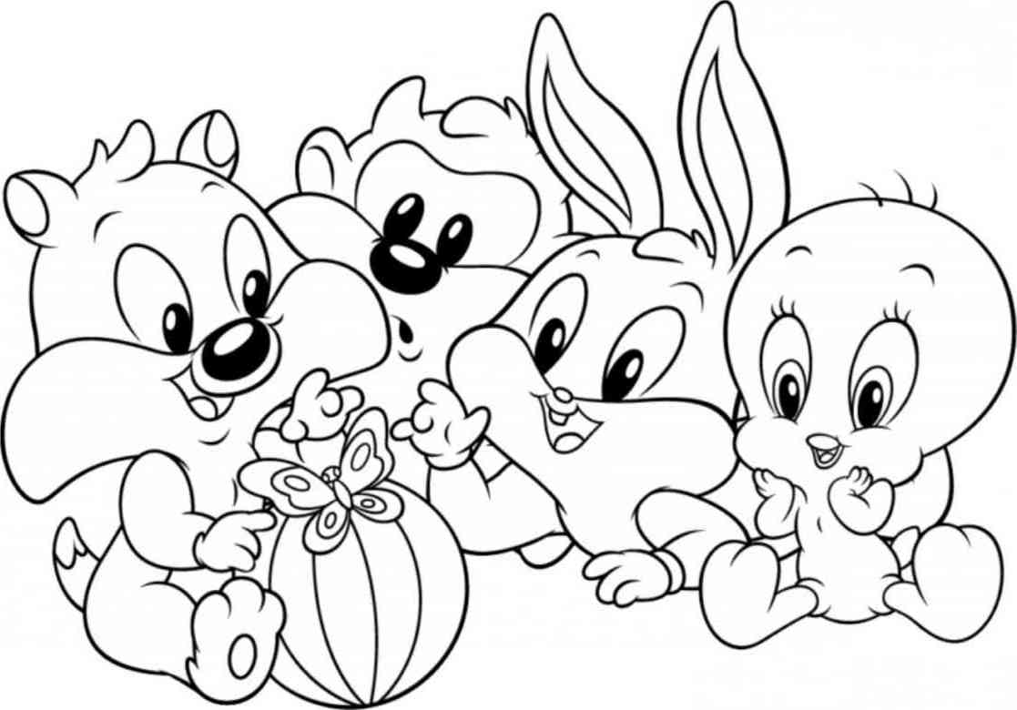Coloring page: Baby Looney Tunes (Cartoons) #26565 - Free Printable Coloring Pages