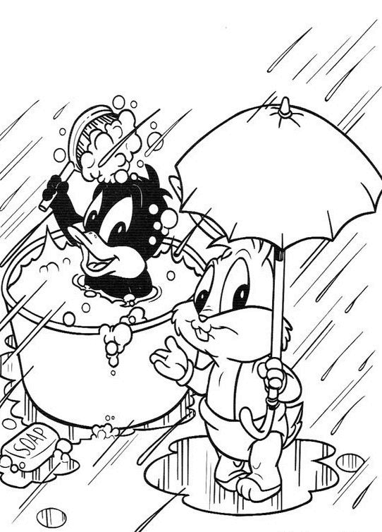 Coloring page: Baby Looney Tunes (Cartoons) #26568 - Free Printable Coloring Pages