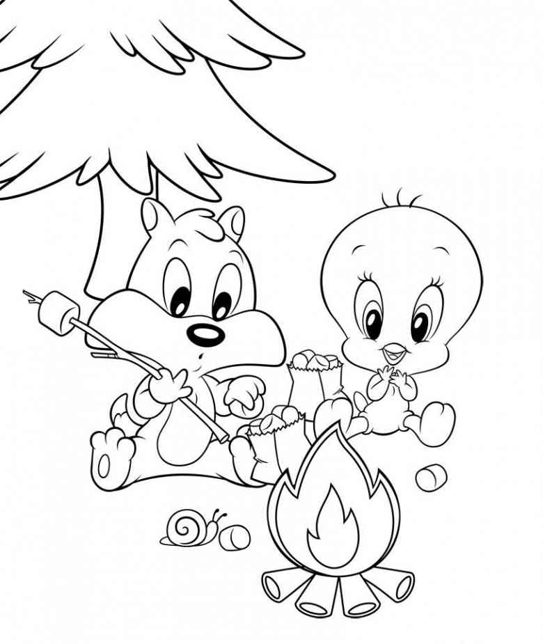 Download Baby Looney Tunes #26587 (Cartoons) - Printable coloring pages