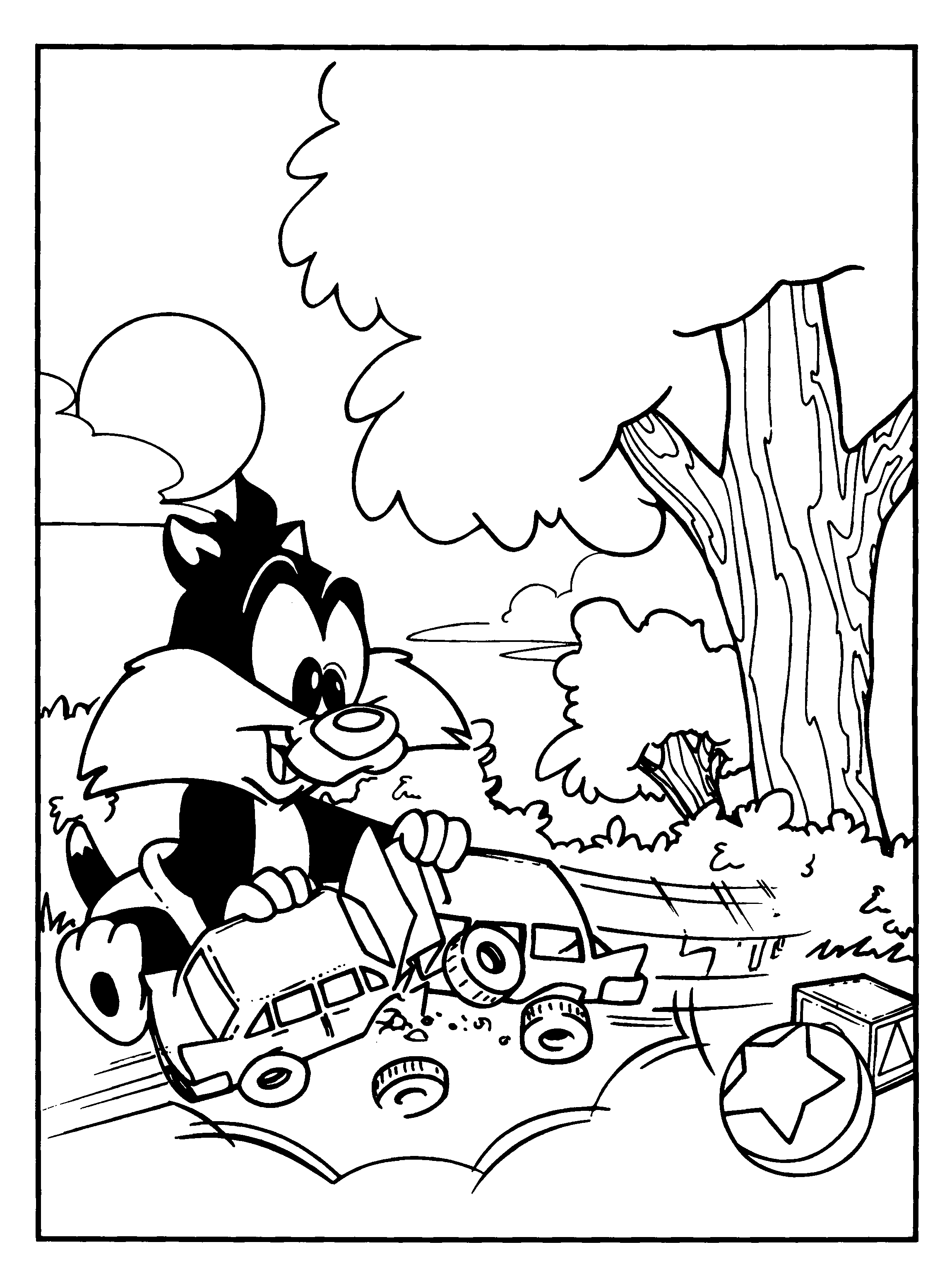Coloring page: Baby Looney Tunes (Cartoons) #26589 - Free Printable Coloring Pages